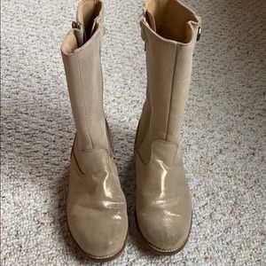 Girls Hanna Andersson Metallic boots
